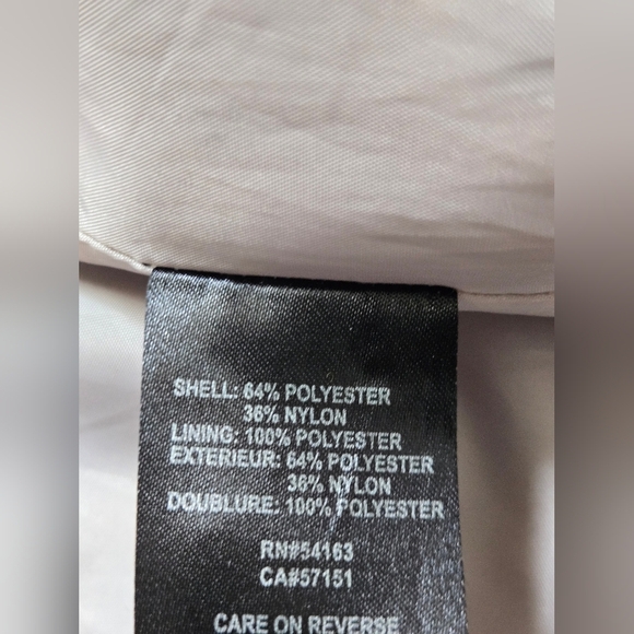 KARL LAGERFELD Muted Misty Silver Water Resistant Jacket With Hidden Hood. Large - Picture 12 of 16